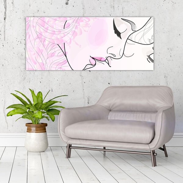 Tablou - Sărutul (120x50 cm)