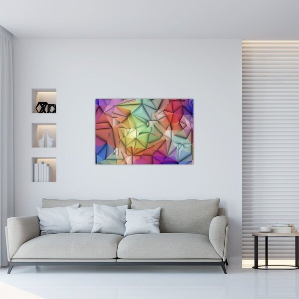 Tablou - Abstracția poligonală (90x60 cm)