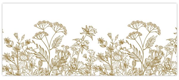 Tablou - Flori de câmp (120x50 cm)