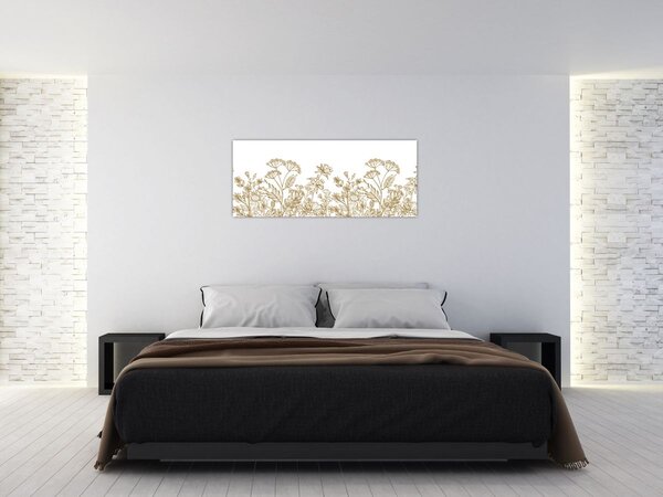 Tablou - Flori de câmp (120x50 cm)
