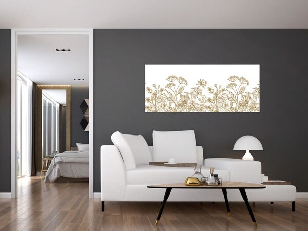 Tablou - Flori de câmp (120x50 cm)