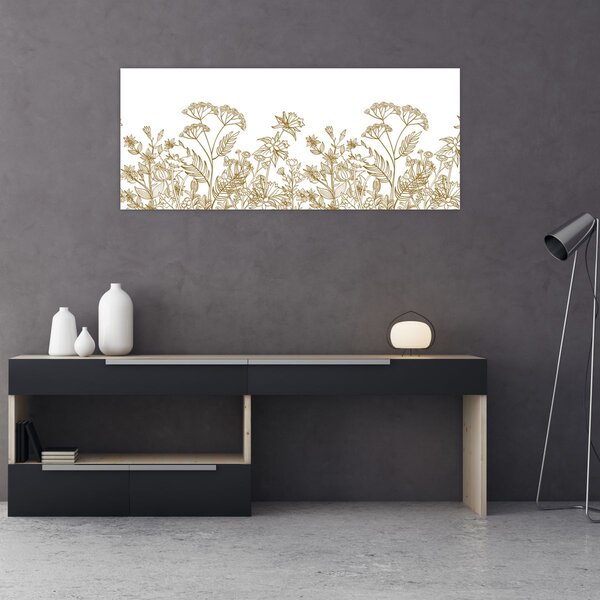 Tablou - Flori de câmp (120x50 cm)