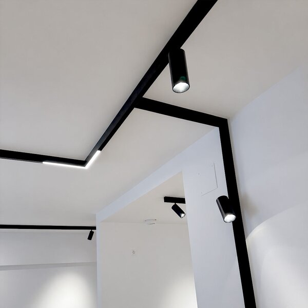 Proiector pentru sina magnetica CORNER90 ALB LED LUXON