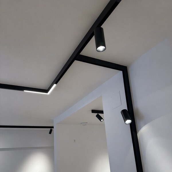Proiector pentru sina magnetica CORNER90 ALB LED LUXON