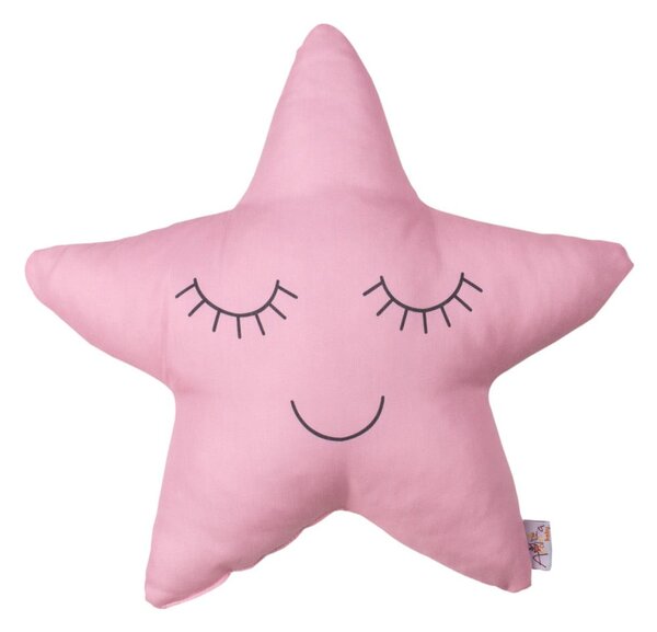 Pernă cu amestec din bumbac pentru copii Mike & Co. NEW YORK Pillow Toy Star, 35 x 35 cm, roz
