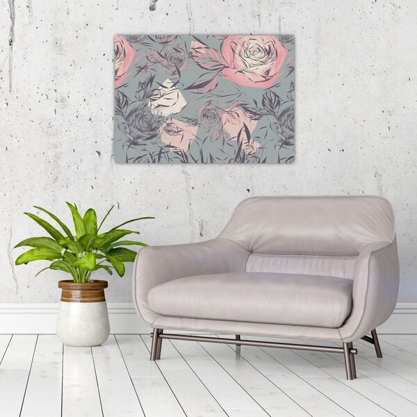 Tablou - Trandafir (70x50 cm)