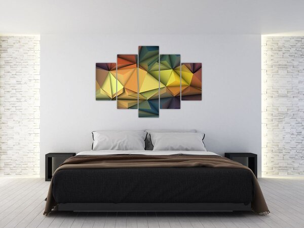 Tablou - Abstracție 3D poligonală (150x105 cm)
