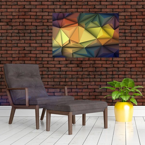 Tablou - Abstracție 3D poligonală (90x60 cm)