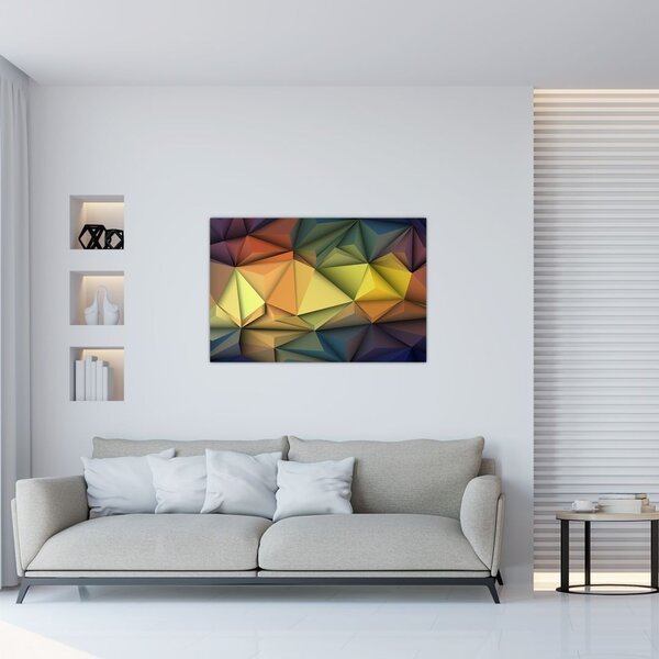 Tablou - Abstracție 3D poligonală (90x60 cm)