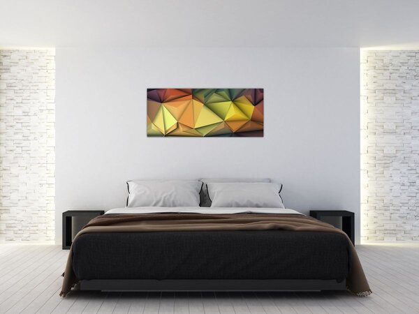 Tablou - Abstracție 3D poligonală (120x50 cm)