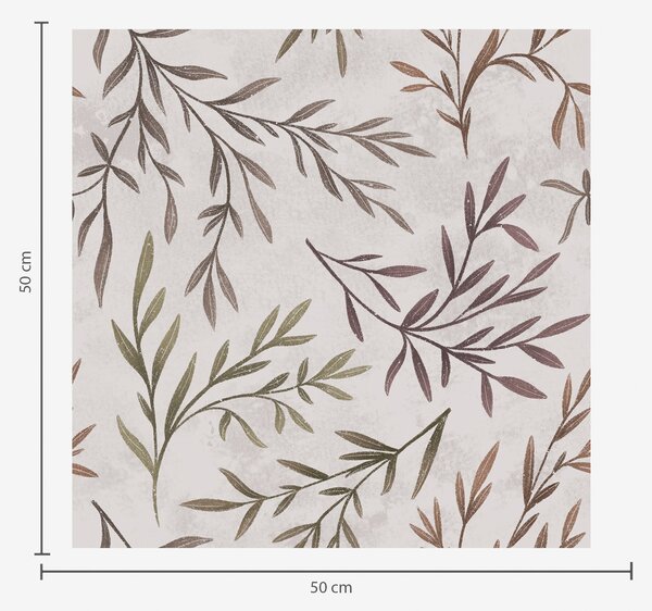 Tapet Ramuri multicolore cu frunze pe un fundal deschis, Tapet natura, Tapet frunze, a00936v3 : Uwalls.ro