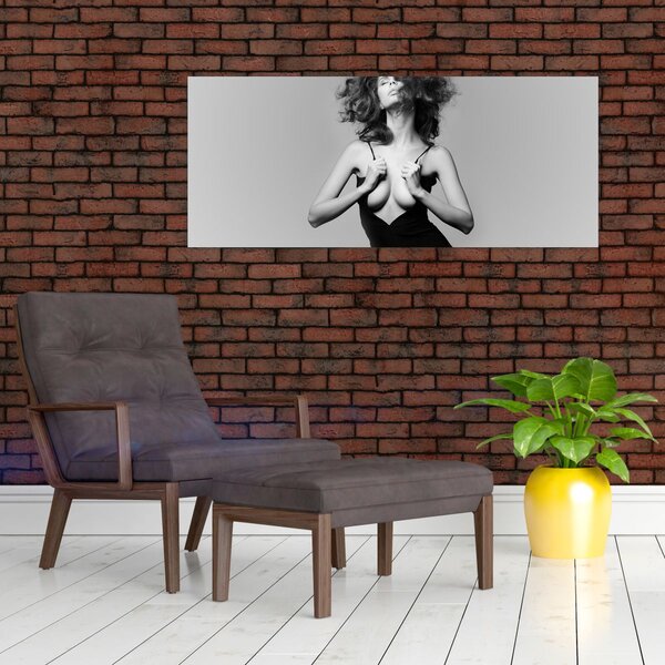 Tablou - Femeia în negru (120x50 cm)