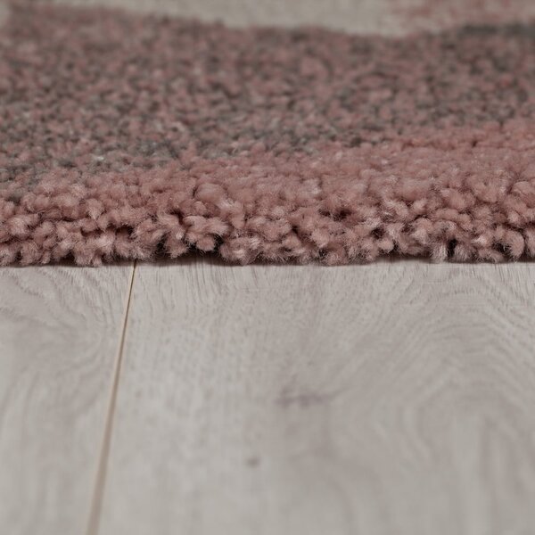 Covor tip traversă Flair Rugs Nuru, 60x230 cm, roz-gri