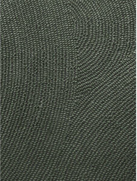 Covor verde închis țesut manual din lână 200x300 cm Calmio – Hanse Home