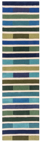 Covor traversă Piano Verde/Multicolor 60X230 cm, Flair Rugs