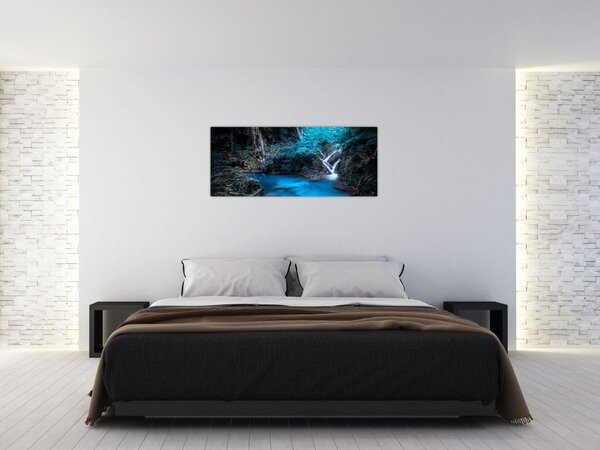 Tablou - Noaptea magică în pădurea tropicală (120x50 cm)