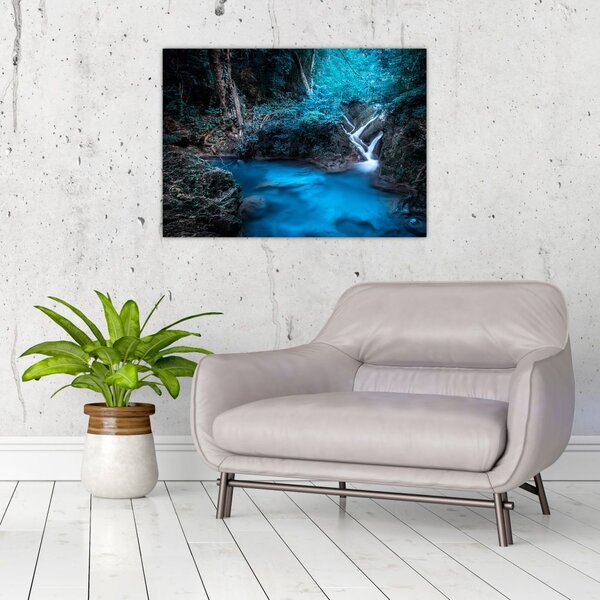Tablou - Noaptea magică în pădurea tropicală (70x50 cm)