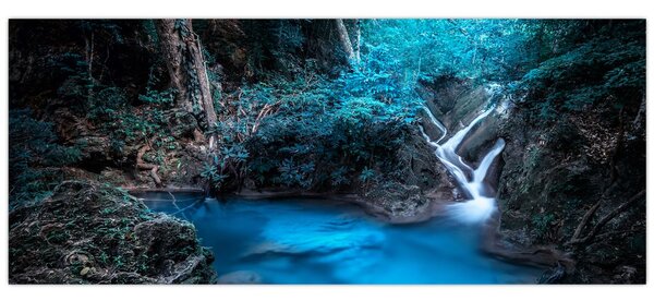 Tablou - Noaptea magică în pădurea tropicală (120x50 cm)