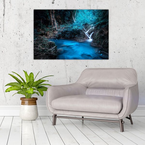 Tablou - Noaptea magică în pădurea tropicală (90x60 cm)