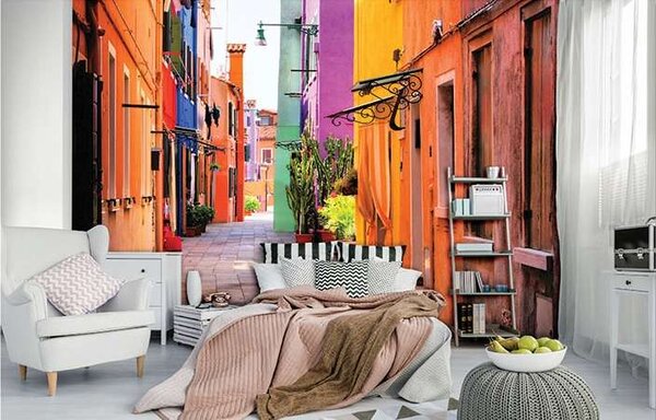 Fototapet cu o stradă mediteraneană - 10745 - Fototapet24