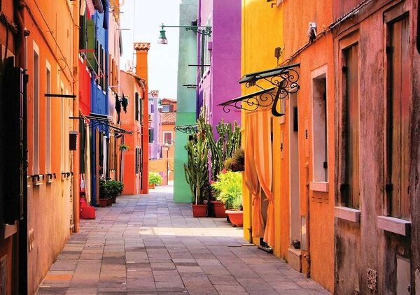 Fototapet cu o stradă mediteraneană - 10745 - Fototapet24
