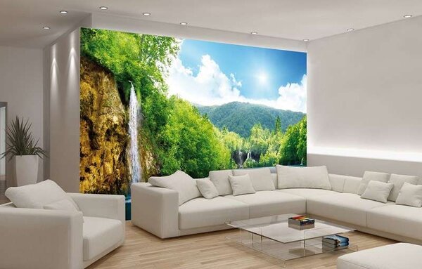 Fototapet cascadă un loc exotic la tropice - 145 - Fototapet24