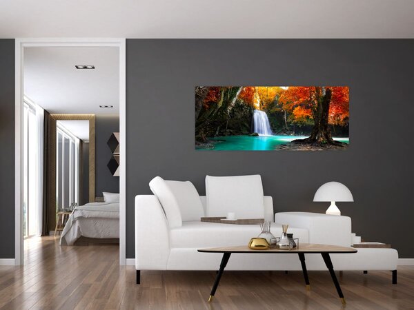 Tablou - Laguna de Smarald (120x50 cm)