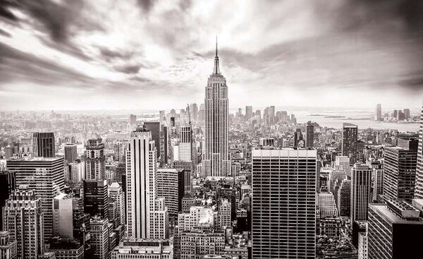 Tapet mural New York City în alb şi negru - 2318 - Fototapet24