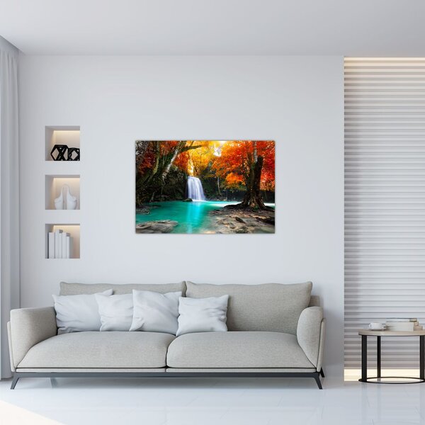 Tablou - Laguna de Smarald (90x60 cm)