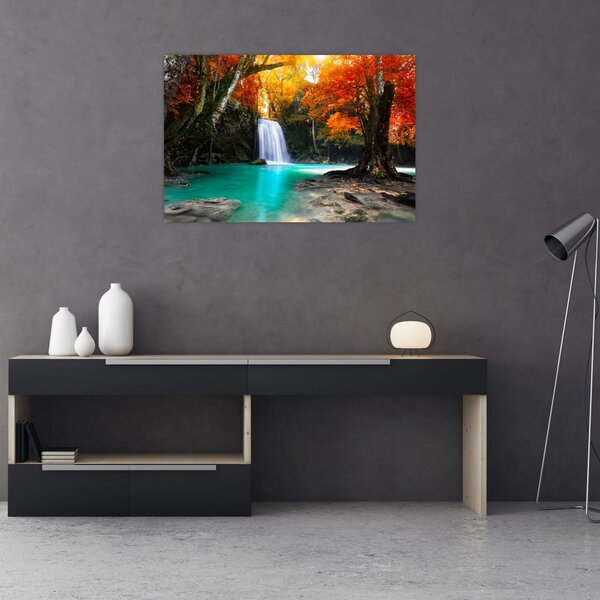 Tablou - Laguna de Smarald (90x60 cm)