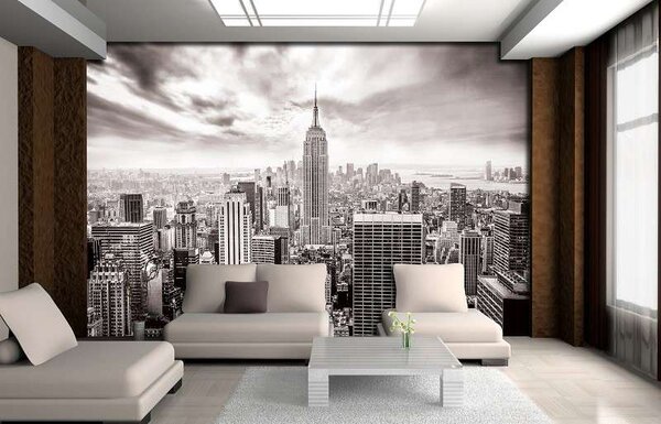 Tapet mural New York City în alb şi negru - 2318 - Fototapet24