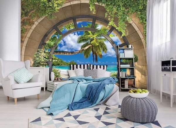 Tapet mural curbat, plajă tropicală - 11554 - Fototapet24