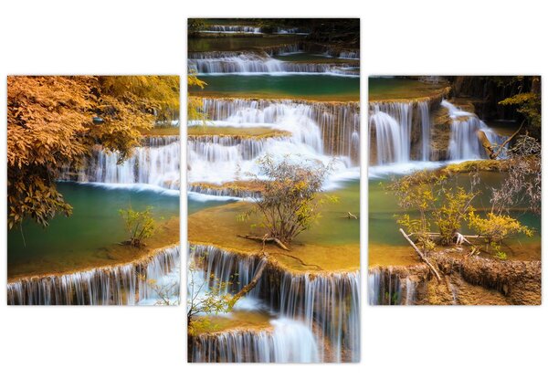 Tablou - Cascada Huay Mae Khamin, Thailanda (90x60 cm)