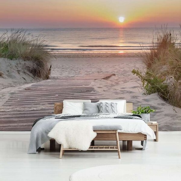 Fototapet apus de soare pe plajă - 13048 - Fototapet24