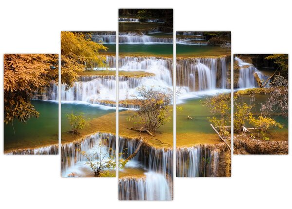 Tablou - Cascada Huay Mae Khamin, Thailanda (150x105 cm)
