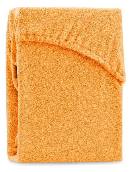 Cearșaf elastic pentru pat dublu AmeliaHome Ruby Siesta, 220-240 x 220 cm, portocaliu