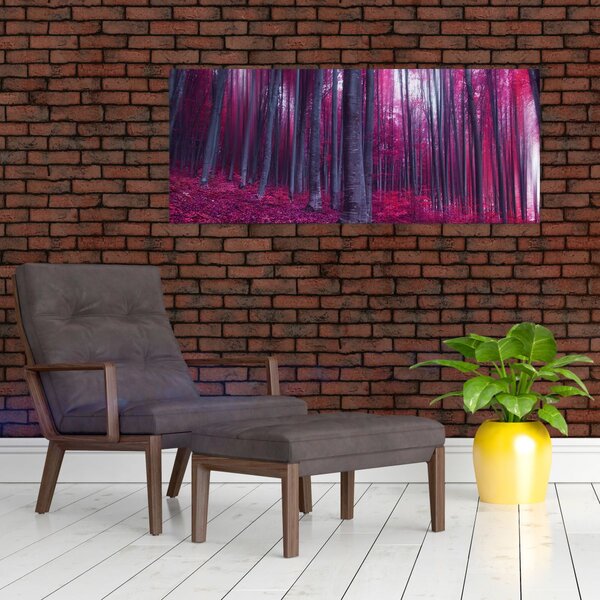 Tablou - Pădurea roz (120x50 cm)