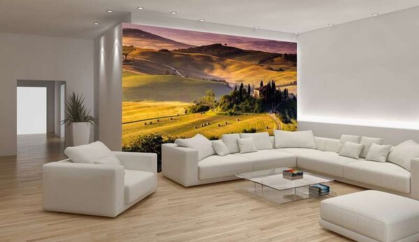 Tapet mural liniştitor cu peisaj sătesc - 169 - Fototapet24