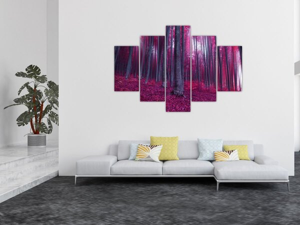 Tablou - Pădurea roz (150x105 cm)
