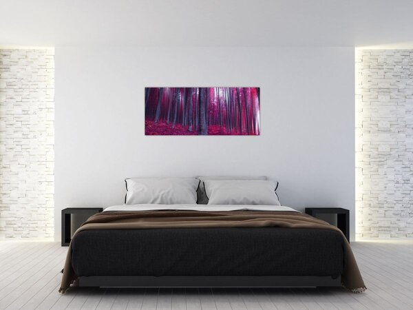 Tablou - Pădurea roz (120x50 cm)