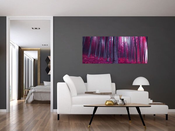 Tablou - Pădurea roz (120x50 cm)