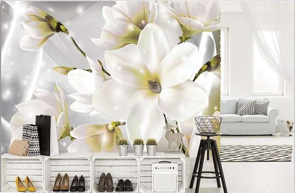 Tapet mural cu flori delicate - 3508 - Fototapet24