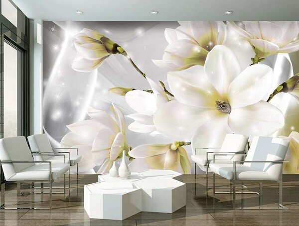 Tapet mural cu flori delicate - 3508 - Fototapet24