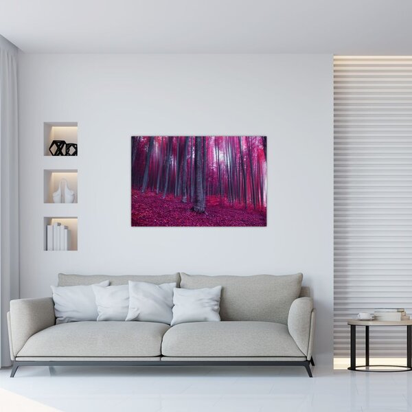 Tablou - Pădurea roz (90x60 cm)