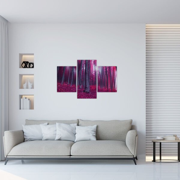 Tablou - Pădurea roz (90x60 cm)