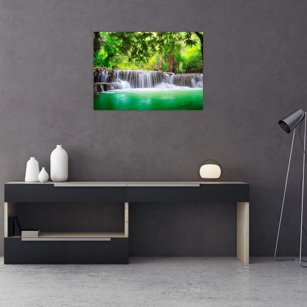Tablou - cascada din Kanchanaburi, Thailanda (70x50 cm)