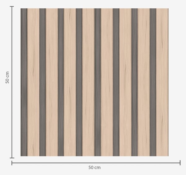 Tapet Scânduri de lemn bej cu dungi verticale închise la culoare, Tapet geometrie, Tapet dungi, a01054v2 : Uwalls.ro