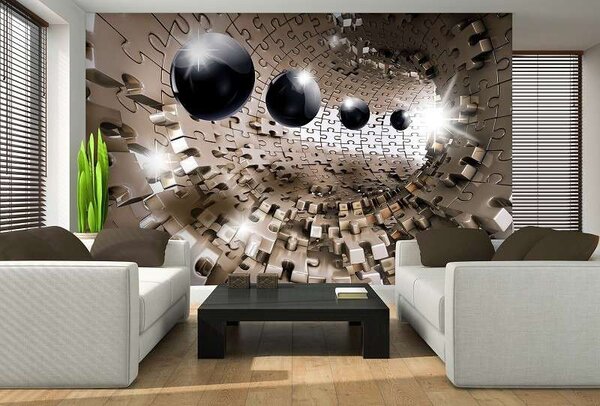 Tapet mural futurist cu forme sci-fi - 10233 - Fototapet24