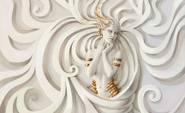 Tapet mural statuetă de zeiţă - 3043 - Fototapet24