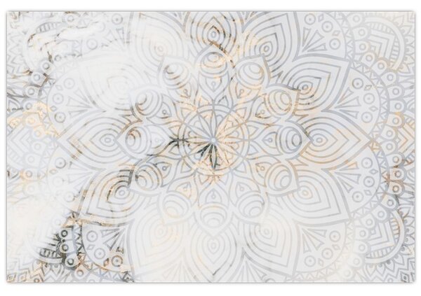 Tablou - Mandale albe (90x60 cm)